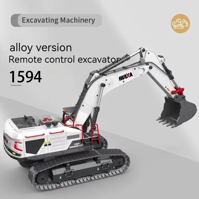 Rc Excavator Hydraulic - Huiner 1594 Escavatore RC in Lega