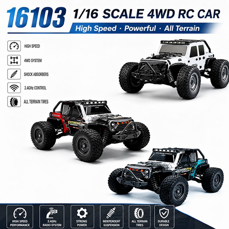 Rc Hobby Line - MJX 1/16 2.4G 4WD Monster Truck