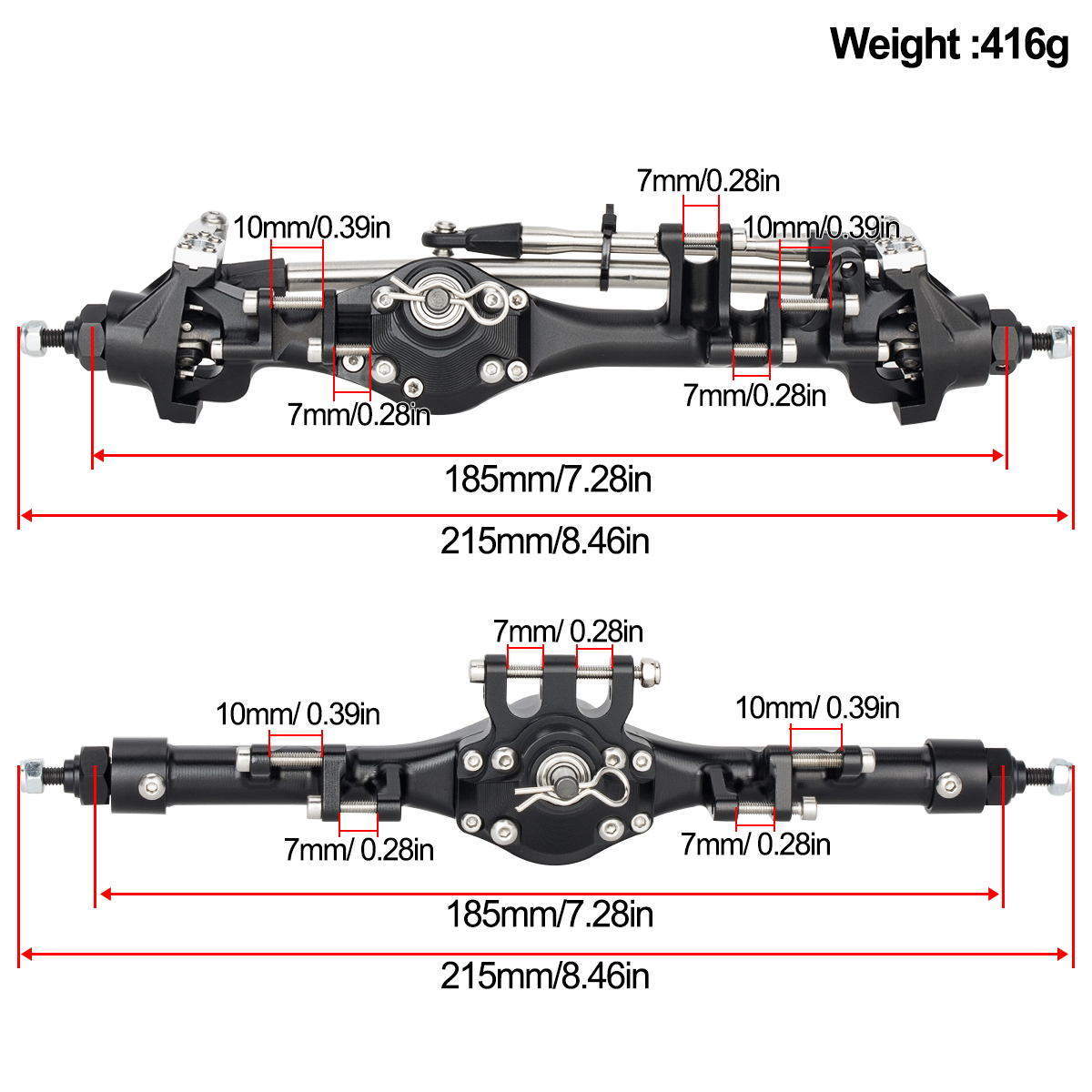 Set di assi diritti anteriori  - Rc Hobby Factory recensione e prezzo