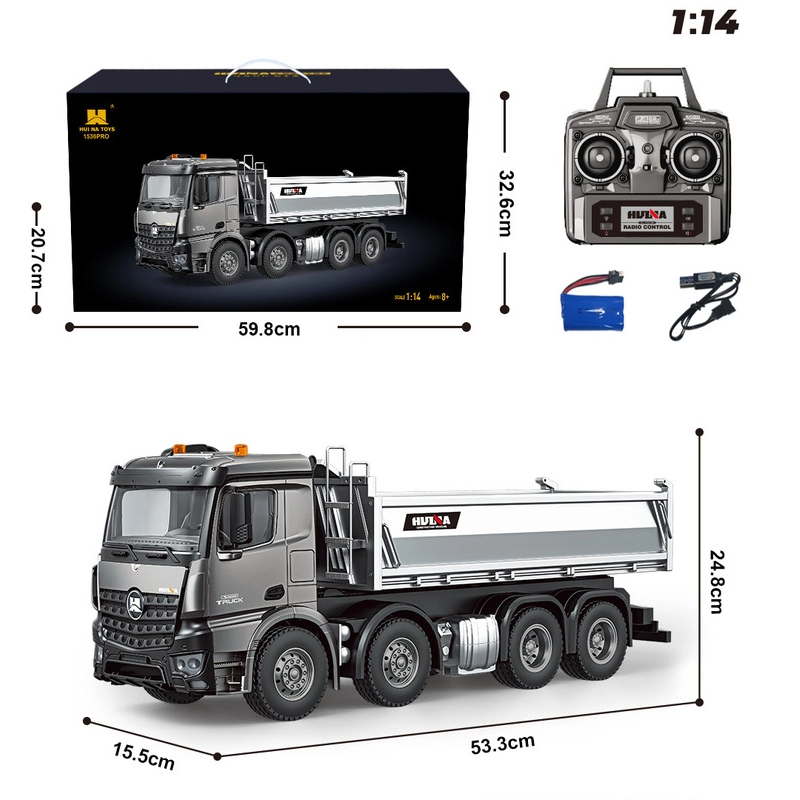 Nuovo Huina 1536pro 1537 telec - Rc Excavator Hydraulic recensione e prezzo