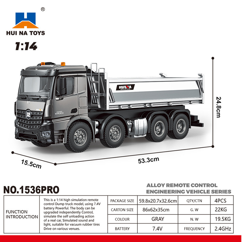 Nuovo Huina 1536pro 1537 telec - Rc Excavator Hydraulic recensione e prezzo
