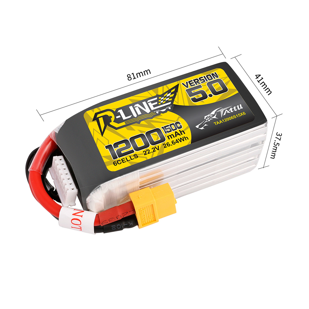 TATTU R-LINE 5.0 22.2V 1200mAh - Rc Hobby Line recensione e prezzo